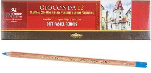 Карандаш 4,2мм пастельный "Gioconda Soft", церулеум синий, Koh-I-Noor/8820187001KS №187 (12)