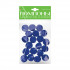 Помпоны 25мм пушистые, 20шт, синие, BV/2-216/06 Помпоны 25мм пушистые, 20шт, синие, BV/2-216/06
