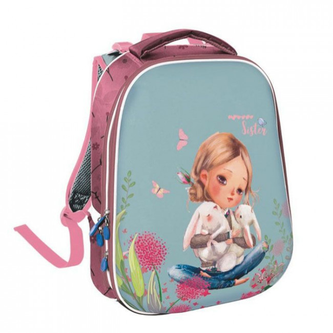 Рюкзак жестк. каркас SCHOOLFORMAT ERGONOMIC 2 НЕЖНОСТЬ 2 секц. 38х30х21 см