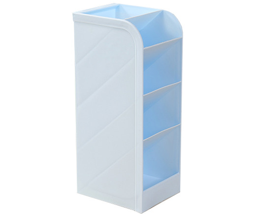 Подставка для канцелярских мелочей HJ-8 "Голубая" пластик, 5 отделений, 20*9*7см (1/96)