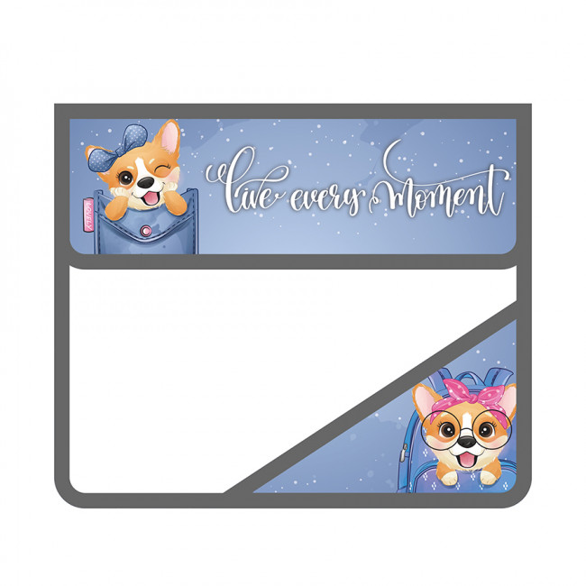 Папка А5 для тетрадей, на липучке, 2 секции "Корги в кармане 2023", Пчёлка/ПМ-А5-36 (50) Папка А5 для тетрадей, на липучке, 2 секции "Корги в кармане 2023", Пчёлка/ПМ-А5-36 (50)