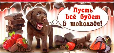 Конверт для денег "Пусть все будет в шоколаде!" 90-1547-т (10)