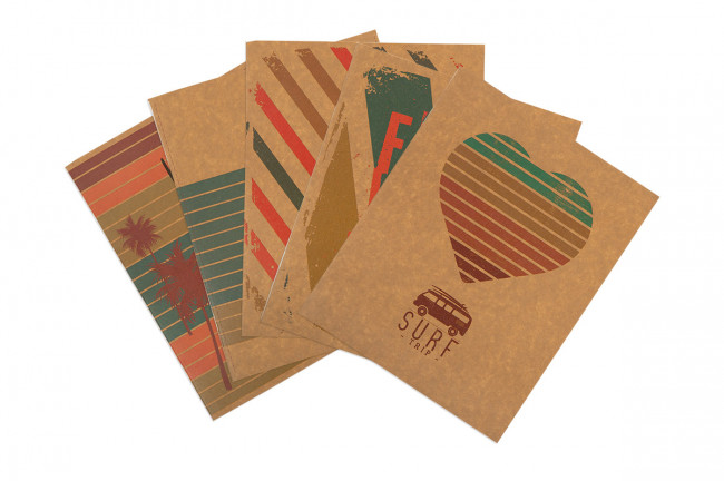 Тетрадь А5 48л клетка скоба "Beach time surf trip" "Светоч" (10)