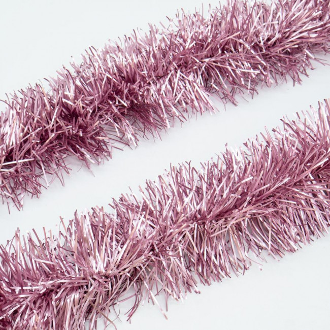 Мишура d 9см 2м, розовая, Микрос/ч47710