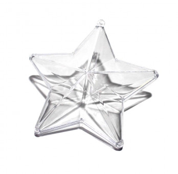 ФИГУРКА СУВЕНИРНАЯ, «ЗВЕЗДА», ПЛАСТИК, 110 ММ, ДЛЯ РАСКРАШИВАНИЯ