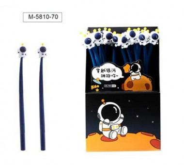 Ручка гелевая 0,5мм синяя "Space 2", Mazari/M-5810-70 (24)