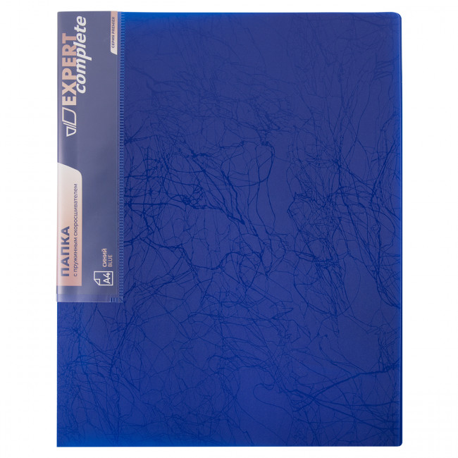 Папка А4 700мкр 20мм с пружинным скоросшивателем, волокно, синий, Premier Expert Complete/EC210530027 (6)