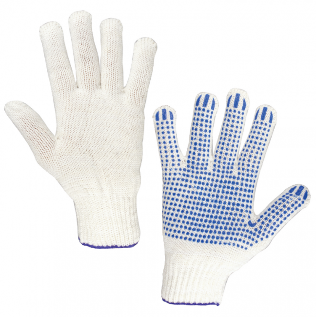 Перчатки хлопчатобумажные, КОМПЛЕКТ 5 ПАР, 7,5 класс, 46-48 г, 166 текс, ПВХ-точка, LAIMA "СТАНДАРТ", БЕЛЫЕ, 600801 Перчатки хлопчатобумажные, КОМПЛЕКТ 5 ПАР, 7,5 класс, 46-48 г, 166 текс, ПВХ-точка, LAIMA "СТАНДАРТ", БЕЛЫЕ, 600801