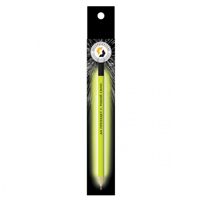 Карандаш графитный ТМ (HB) - да пребудет с тобой сила!, "Карандаш со смешными фразами" ВКФ/SUV-024 (16)