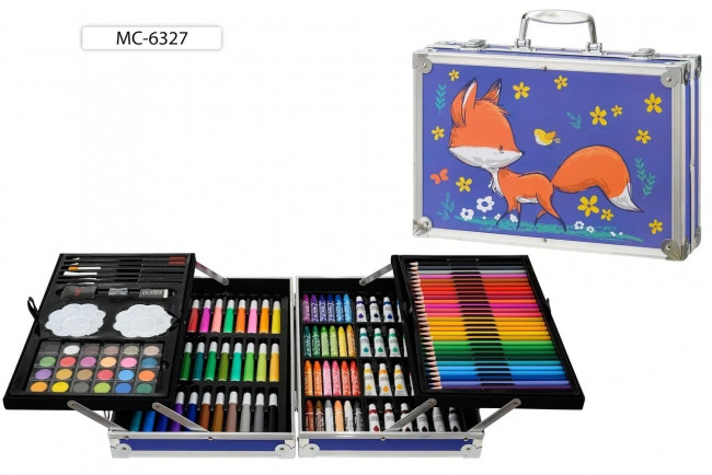 Набор для детского творчества: "ЛИСА" кейс с замочками; 145 предметов, Basir/МС-6327 (6)