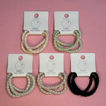 Набор резинок для волос, 3 шт, витые, Магистр/MAGb-HBвит-07