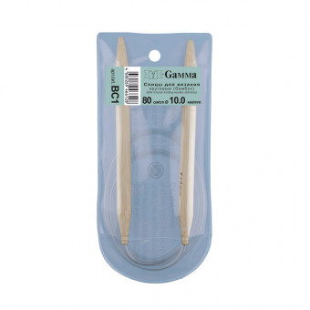 Спицы GAMMA круговые BC1 бамбук d 10.0 мм 80 см 1 шт (10) Спицы GAMMA круговые BC1 бамбук d 10.0 мм 80 см 1 шт (10)