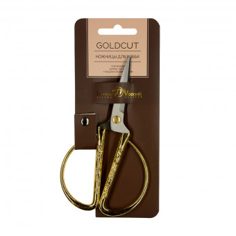 Ножницы 15см усиленные "GoldCut", цвет золото, BV/60-0045 (12)