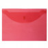 Папка-конверт на кнопке "Attomex" A4 (330x240 мм), 120 мкм, полупрозрачная красная (10)