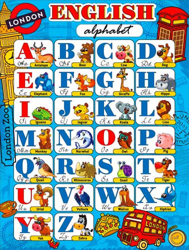 Плакат "Английский алфавит" р2-567 (10) Плакат "Английский алфавит" р2-567 (10)