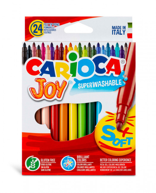 Фломастеры 24цв 24шт "Joy", Carioca/40615