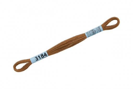 Нитки для вышивания "Gamma"    мулине  ( 3173-6115 )  100% хлопок     8 м №3184 горчичный