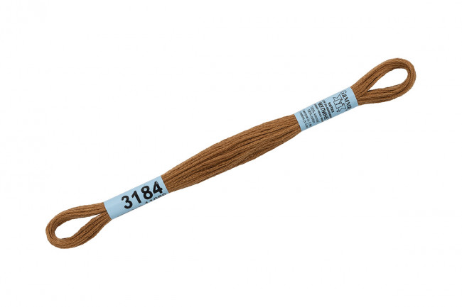 Нитки для вышивания "Gamma" мулине ( 3173-6115 ) 100% хлопок 8 м №3184 горчичный Нитки для вышивания "Gamma" мулине ( 3173-6115 ) 100% хлопок 8 м №3184 горчичный