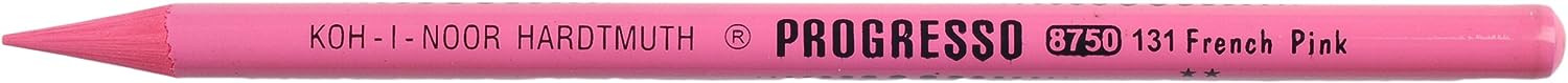 Карандаш цельнографитный в лаке, карминно-красный, Progresso Koh-I-Noor/8750132007KS (12)