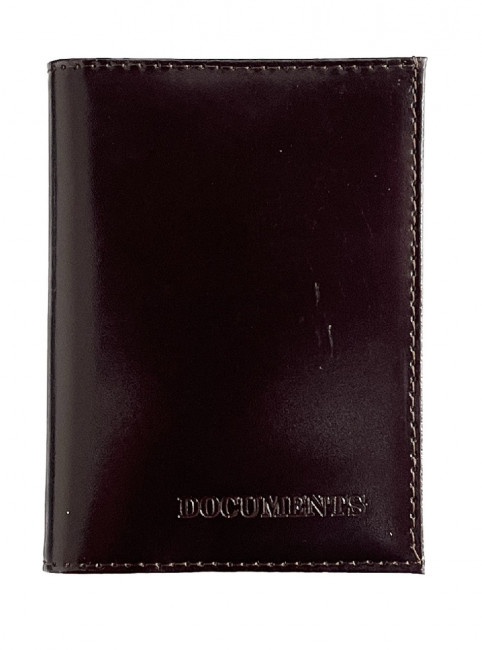 Обложка на автодокументы WENZER OFFiCE, Documents из натур.кожи гладкий с вкладышем, бордо