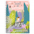 Скетчбук А5 обложка твёрдая 100л. "Секрет счастья" ламинация матовая, гребень, салатовый тонированный блок