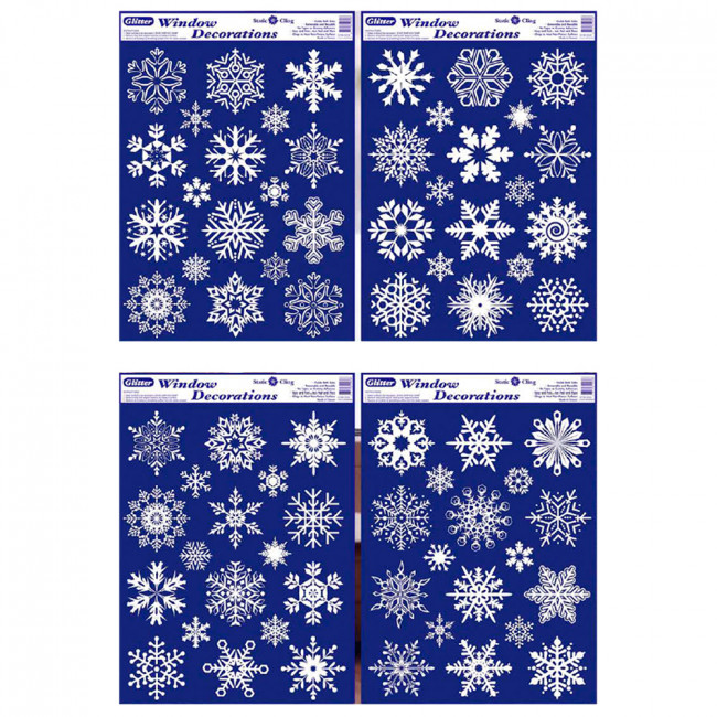 НАКЛЕЙКА НА ОКНО, DARLENS «СНЕЖИНКИ БЕЛЫЕ», 300Х420 ММ, АССОРТИ, DL-DRL05140 (12) НАКЛЕЙКА НА ОКНО, DARLENS «СНЕЖИНКИ БЕЛЫЕ», 300Х420 ММ, АССОРТИ, DL-DRL05140 (12)