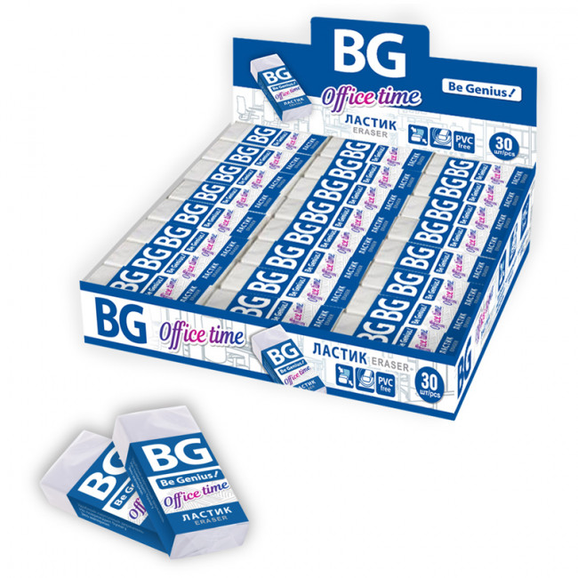 Ластик термопластичная резина 40*19*10мм, Office time, BG