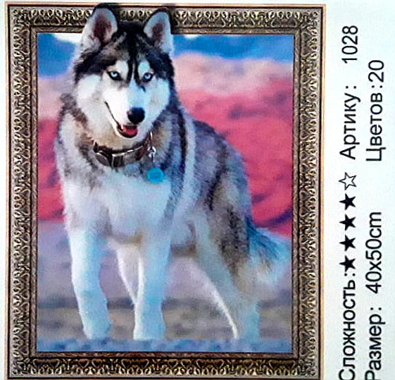 Алмазная мозаика: 50*40 см, сложность 4*; 5D эффект объёмного рисунка;состав: акриловые круглые стразы, стилус, лоток, МС-5404-1028