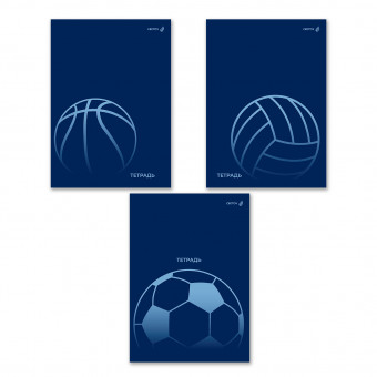 Тетрадь А4 48 клетка "Большой мяч" скрепка, Светоч/Т153_01757 (6/48)