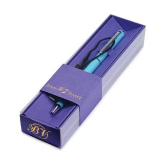 Ручка автоматическая 0,7мм синяя «Palermo», в футляре, сиреневый корпус, BV/20-0250/102