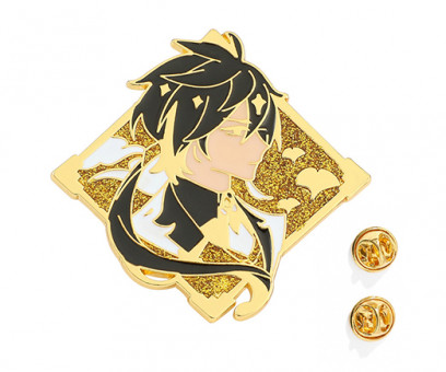 Значки DC-377/DB-89 "Юноша" металл, черный/золото (1/300)