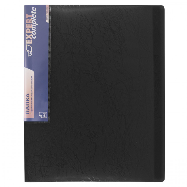 Папка А4 700мкр 20мм с пружинным скоросшивателем, волокно, черный, Premier Expert Complete/EC210530001 (6)