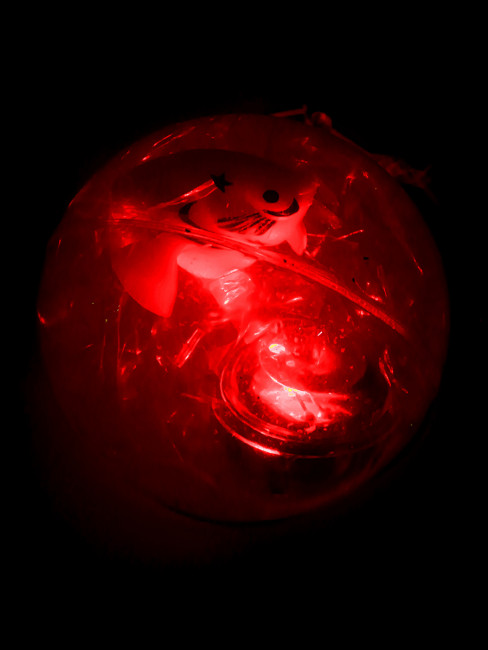 Мяч световой "Животные" с веревкой , Рыжий Кот/ИК-2948 (12)