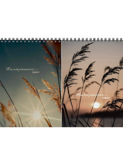 Блокнот А5 40 клетка "Настроение и природа-1", на гребне, Remix/Б40-9401