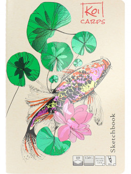 Скетчбук А5 40л "Разноцветный карп" сшивка, Проф-Пресс/40-5546 (20) Скетчбук А5 40л "Разноцветный карп" сшивка, Проф-Пресс/40-5546 (20)
