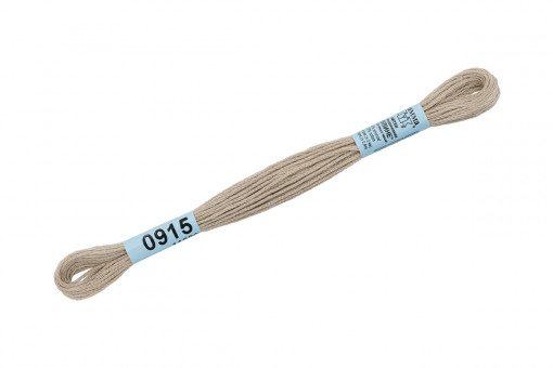 Нитки для вышивания "Gamma"    мулине  ( 0820-3070 )  100% хлопок     8 м №0915 серо-бежевый