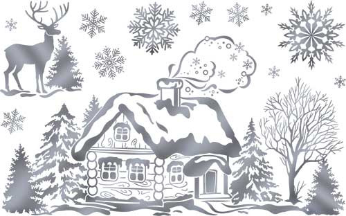 Набор наклеек для декор. Интерьера рн4м-01