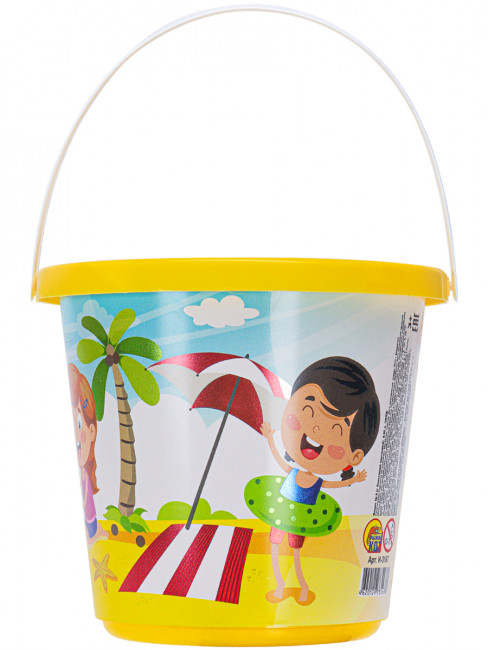 Ведро №8 с блестящей картинкой 0,85л ПЛЯЖ (Арт.И-3167) Ведро №8 с блестящей картинкой 0,85л ПЛЯЖ (Арт.И-3167)