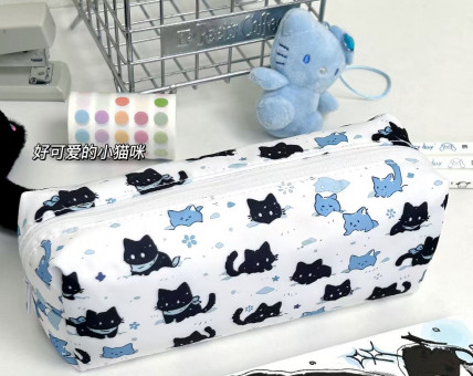 Пенал для канцелярских принадлежностей "Мультяшный котик" на 1 отделение, Магистр, цвета ассорти/ TM0080 Пенал для канцелярских принадлежностей "Мультяшный котик" на 1 отделение, Магистр, цвета ассорти/ TM0080