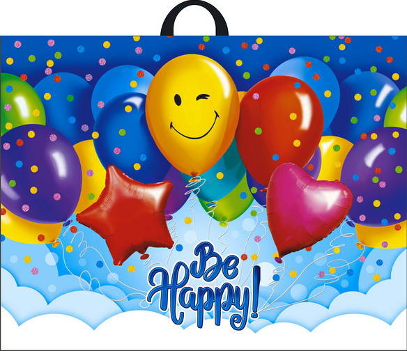 Пакет ПВД петлевой (71*55) 90 мкм "Большой праздник" (шт.)