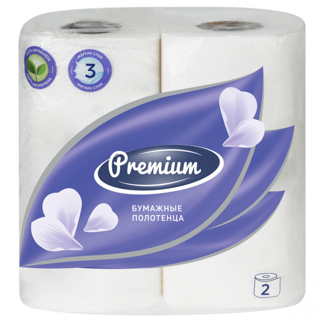 Полотенца бумажные в рулонах OfficeClean "Premium", 3-слойные, 11м/рул., тиснение, белые, 2шт. Полотенца бумажные в рулонах OfficeClean "Premium", 3-слойные, 11м/рул., тиснение, белые, 2шт.