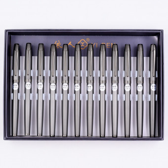 Ручка перьевая синяя "Perfetto" металлический корпус, MAYLOTT/3699 ПЕРО (12)