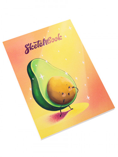 Скетчбук Авокадо А5, 48л, КБС 48-2791