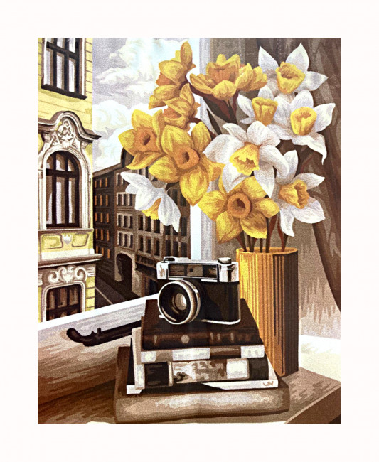 Картина по номерам "В ожидании фотопрогулки" 40*50, GLA38, мягкая упаковка