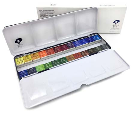 Краска  акварель 24 цв. в кюветах, в металлическом пенале, Paul Rubens №010904008 LB-4 (1/1/10)