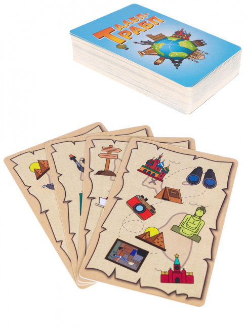 Карточная игра Дабл-трабл. В поисках восьмого чуда света (55 карточек) ИН-9741 Карточная игра Дабл-трабл. В поисках восьмого чуда света (55 карточек) ИН-9741