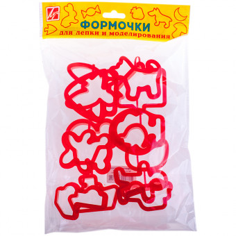 Набор аксессуаров для лепки, 12шт., пластик, пакет, европодвес