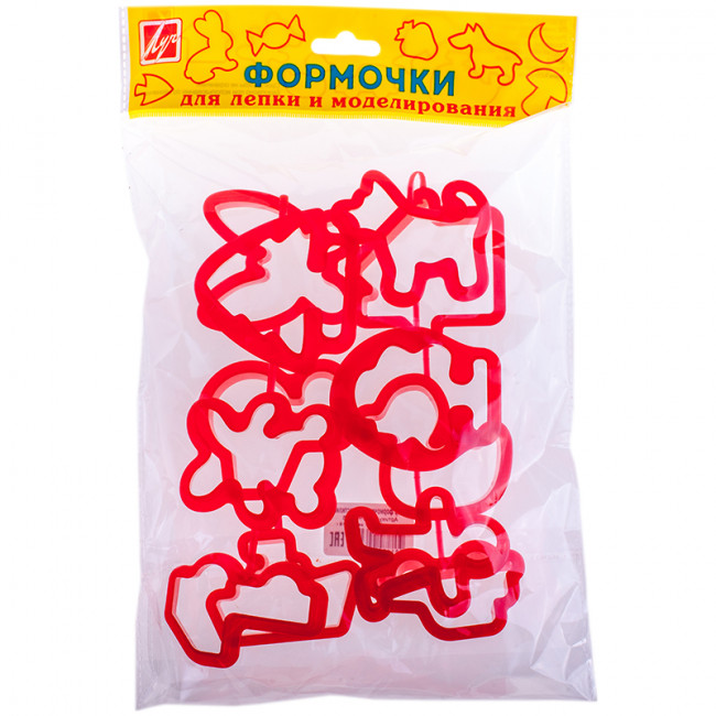 Набор аксессуаров для лепки, 12шт., пластик, пакет, европодвес