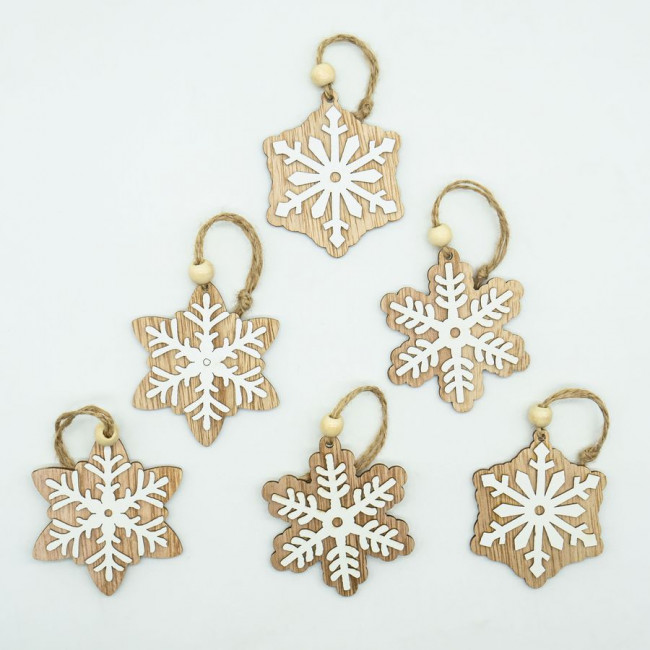 Елочное украшение дерево "Снежинка" 7см, 2 шт, Микрос/ч47726 Елочное украшение дерево "Снежинка" 7см, 2 шт, Микрос/ч47726