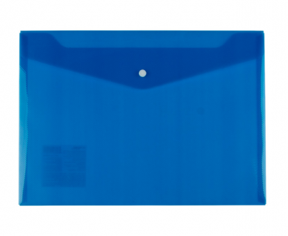 Папка-конверт А4 180мкр на кнопке, синий, Classic Expert Complete/2205316 (20)